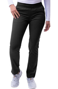 Clearance Women's Elastic Waistband Skinny Scrub Pant