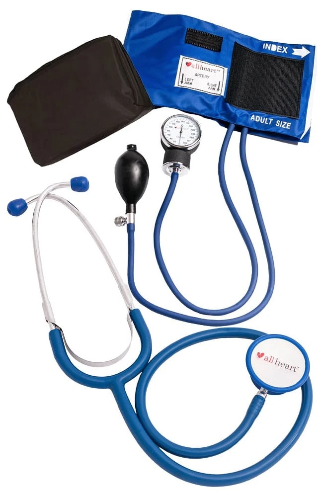 Blood Pressure Aneroid and Dual Head Stethoscope Combination Set - Nurse Kit Nurse Combo Kit Blood Pressure Aneroid And Dual Head Stethoscope Combination Set - Nurse Kit Nurse Combo Kit -Medical Clothing Store 1 ah dset003 650
