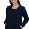 Clearance Women's Snap Front Solid Scrub Jacket