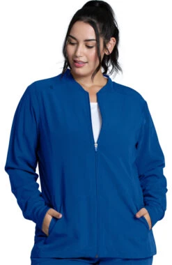 Clearance Women's Warm-Up Solid Scrub Jacket