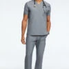 Clearance Men's Solid Scrub Top & Cargo Scrub Pant Set