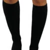 Clearance About The Nurse Unisex Knee High 20-30 MmHg Black Solid Compression Sock