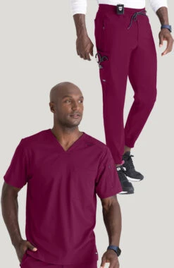 Men's Murphy V-Neck Scrub Top & Jogger Scrub Pant Set