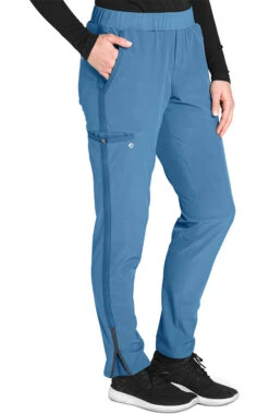 Clearance Women's Flat Waistband Cargo Trouser Scrub Pant