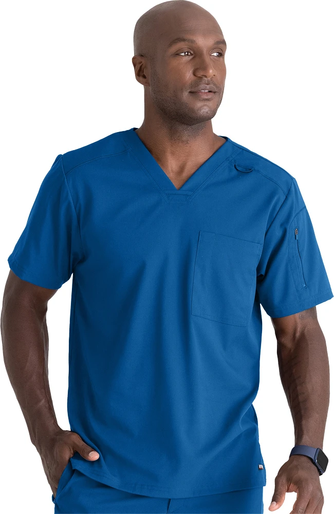 Men's Murphy V-Neck Solid Scrub Top Men's Murphy V-Neck Solid Scrub Top -Medical Clothing Store 1 bc grst079 650