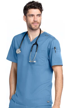 Men's Evan Solid Scrub Top