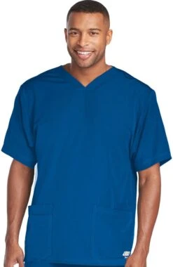 Skechers Clearance Men's Sport V-Neck Solid Scrub Top