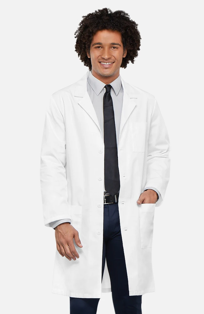 Unisex with Side Slit Openings 40" Lab Coat Cherokee Unisex With Side Slit Openings 40" Lab Coat -Medical Clothing Store 1 ck 1446 wht 650