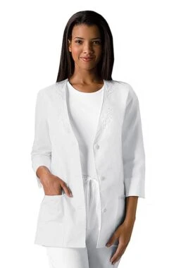 Cherokee Clearance Women's 3/4 Sleeve Solid Scrub Jacket