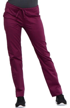 Clearance Women's Mid Rise Skinny Leg Scrub Pant