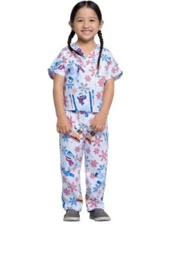 Cherokee Clearance Unisex Kids Bumble Rumble Print Scrub Set