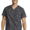 Cherokee Clearance Men's Sea Sketch Print Scrub Top