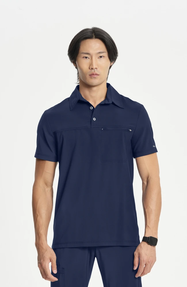 Men's Zip Polo Shirt Cherokee Men's Zip Polo Shirt -Medical Clothing Store 1 ck ck825a 650