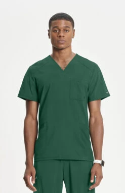 Cherokee Men's V-Neck Solid Scrub Top