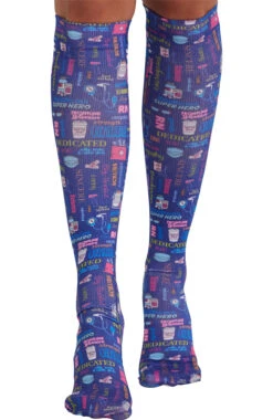 Cherokee Women's Knee High 8-15 MmHg Wide Calf Compression Sock