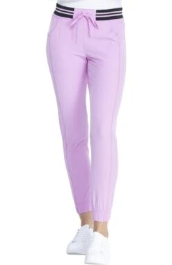 Clearance Women's Striped Waist Jogger Scrub Pant