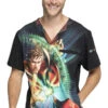 Cherokee Clearance Men's Doctor Strange Print Scrub Top