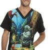 Cherokee Clearance Men's Jedi Master I Am Print Scrub Top