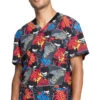 Cherokee Clearance Men's Zap Print Scrub Top