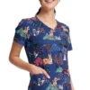 Cherokee Clearance Women's Meadow Frolic Print Scrub Top