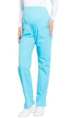 Clearance Women's Maternity Soft Knit Waistband Scrub Pant