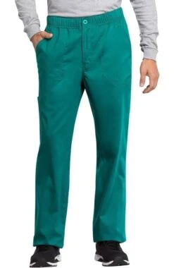Men's Zip Fly Drawstring Cargo Scrub Pant
