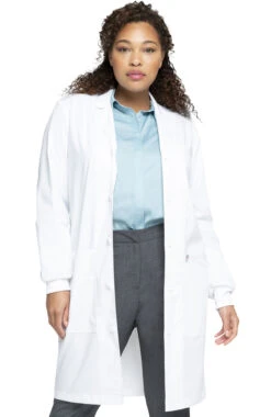 Unisex 40" Notch Collar Lab Coat