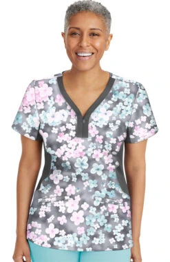 Clearance Women's Jessi Dreamy Days Print Scrub Top