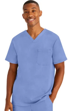 Clearance Men's Mason Solid Scrub Top