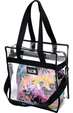 Women's Transparent Hippie Garden Tote Bag