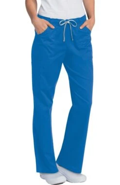 Clearance Women's Full Elastic Cargo Scrub Pant