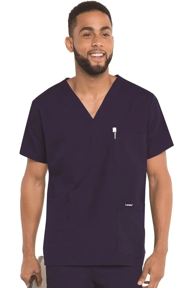 Clearance Men's 5-Pocket Solid Scrub Top Clearance Men's 5-Pocket Solid Scrub Top -Medical Clothing Store 1 ln 7489 clearancetnp 650