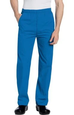 Clearance Men's Elastic With Zipper Fly Scrub Pants