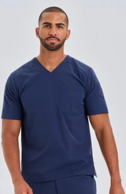Men's Apex V-Neck Solid Scrub Top