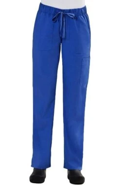 Clearance Women's Elastic Waistband Cargo Scrub Pant