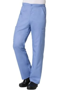 Clearance Men's COOLMAX Half-Elastic Drawstring Waist Cargo Scrub Pant