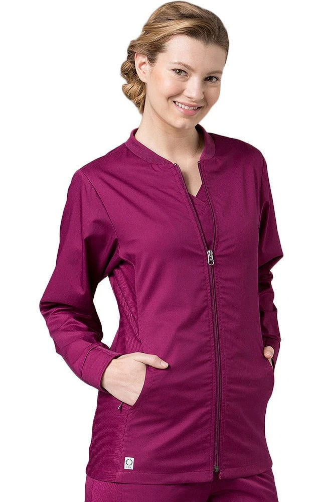 Clearance Women's COOLMAX Mesh Panel Solid Scrub Jacket Clearance Women's COOLMAX Mesh Panel Solid Scrub Jacket -Medical Clothing Store 1 mv 8708 clearance 650