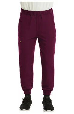 Clearance Men's Full Elastic Waistband Jogger Scrub Pant