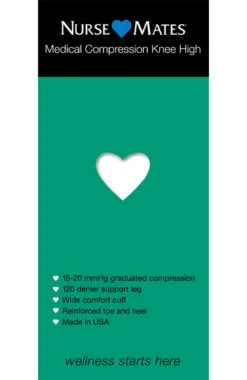 Women's 15-20 MmHg Medically Correct Compression Knee High Stockings Hosiery