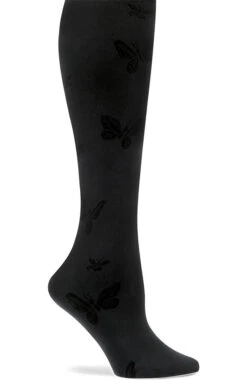 Women's Patterned 11 MmHg Compression Knee-High Lightweight Trouser Socks