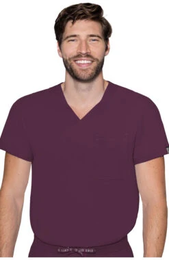 Men's 1-Pocket Scrub Top