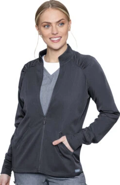 Women's Raglan Solid Scrub Jacket