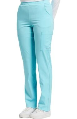 Clearance Women's Flat Waistband Cargo Scrub Pant