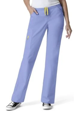 Clearance Women's Drawstring Elastic Waist Cargo Scrub Pant