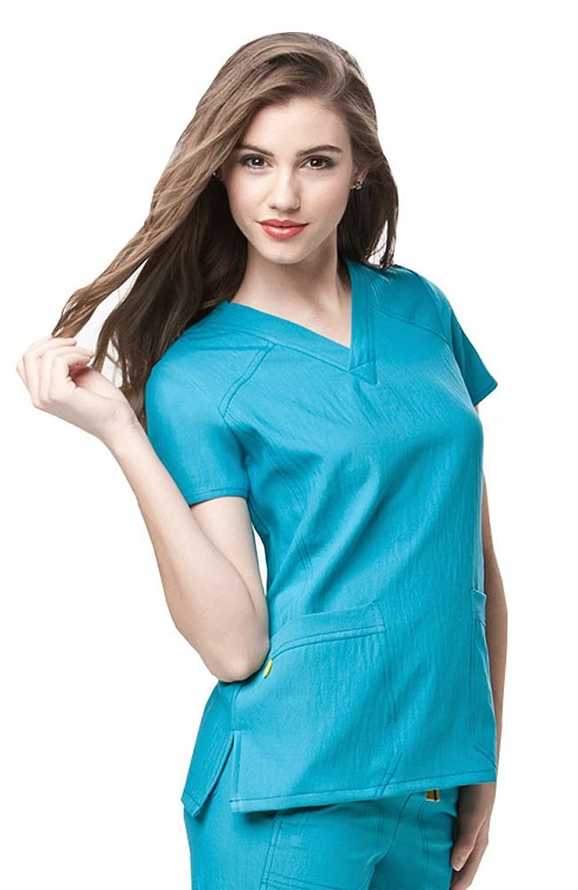 Clearance Women's Sporty V-Neck Solid Scrub Top Clearance Women's Sporty V-Neck Solid Scrub Top -Medical Clothing Store 1 wk 6214 clearance 650