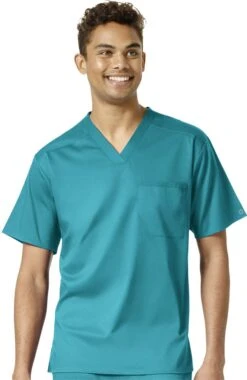 Men's Solid Scrub Top