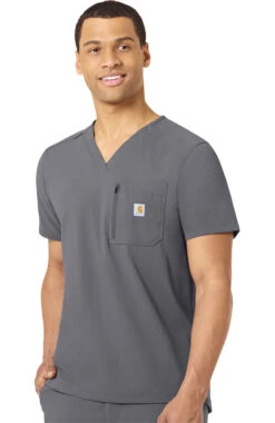 Carhartt Men's Tuck In Zipper Pocket Scrub Top