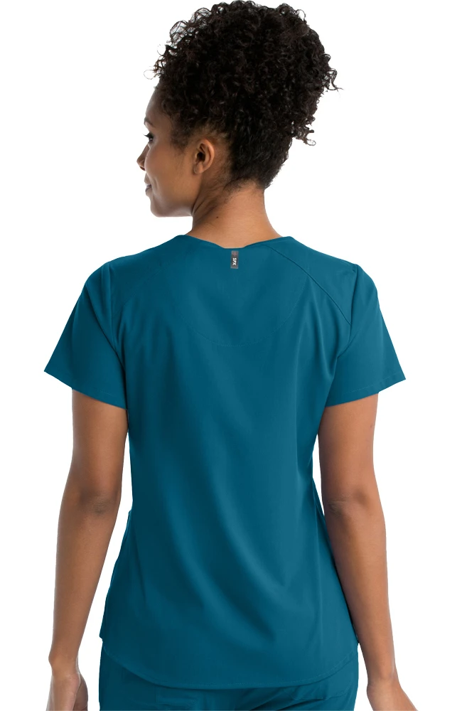 Women's Solid Scrub Top & Track Cargo Scrub Pant Women's Solid Scrub Top & Track Cargo Scrub Pant -Medical Clothing Store 2 bc 27set 650