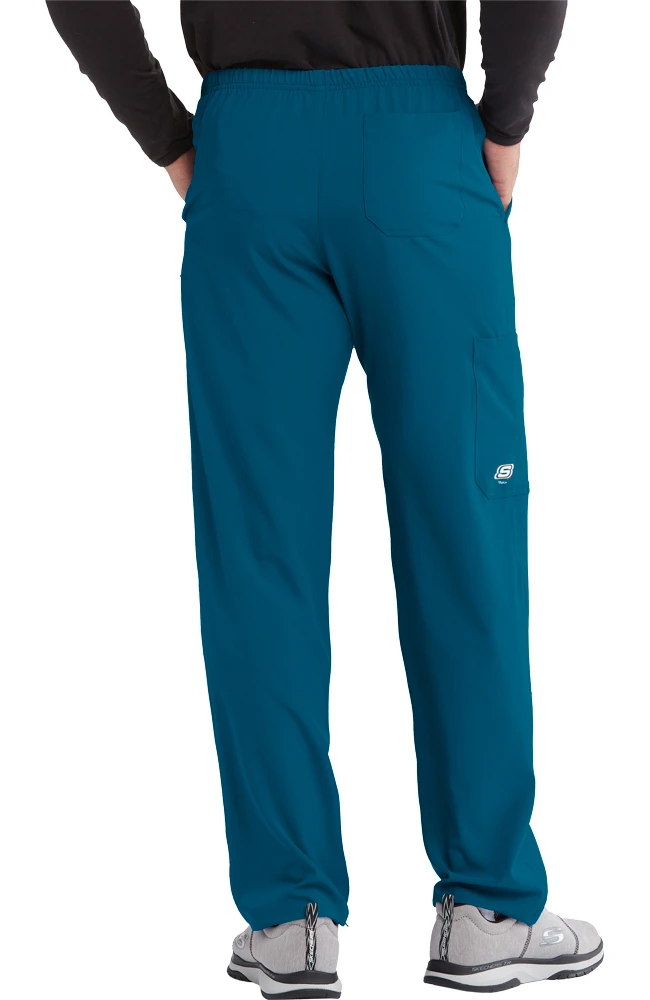 Men's Structure Elastic Waistband Zip Fly Scrub Pant Skechers Men's Structure Elastic Waistband Zip Fly Scrub Pant -Medical Clothing Store 2 bc sk0215 650