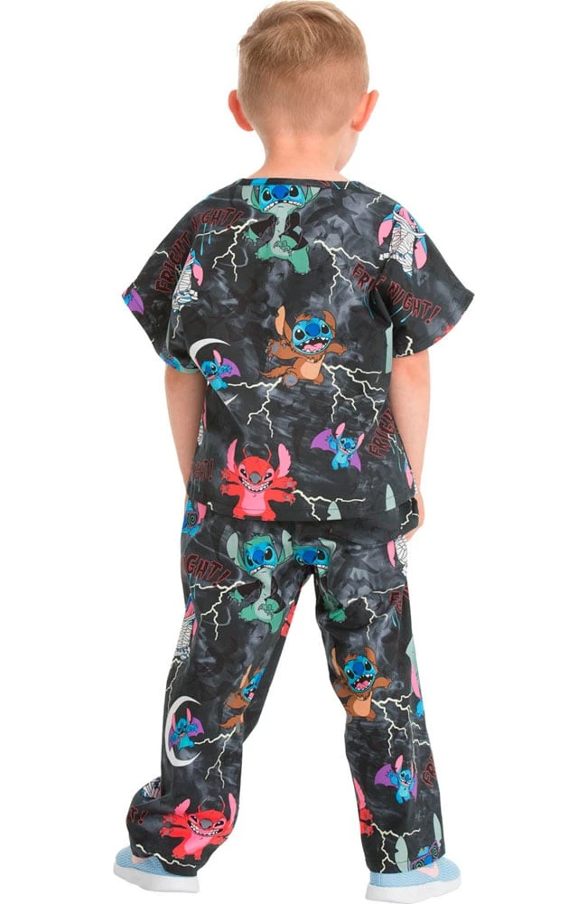 Clearance Unisex Kids Spooky Stitch Print Scrub Set Cherokee Clearance Unisex Kids Spooky Stitch Print Scrub Set -Medical Clothing Store 2 ck 6620c printclearance 650 1